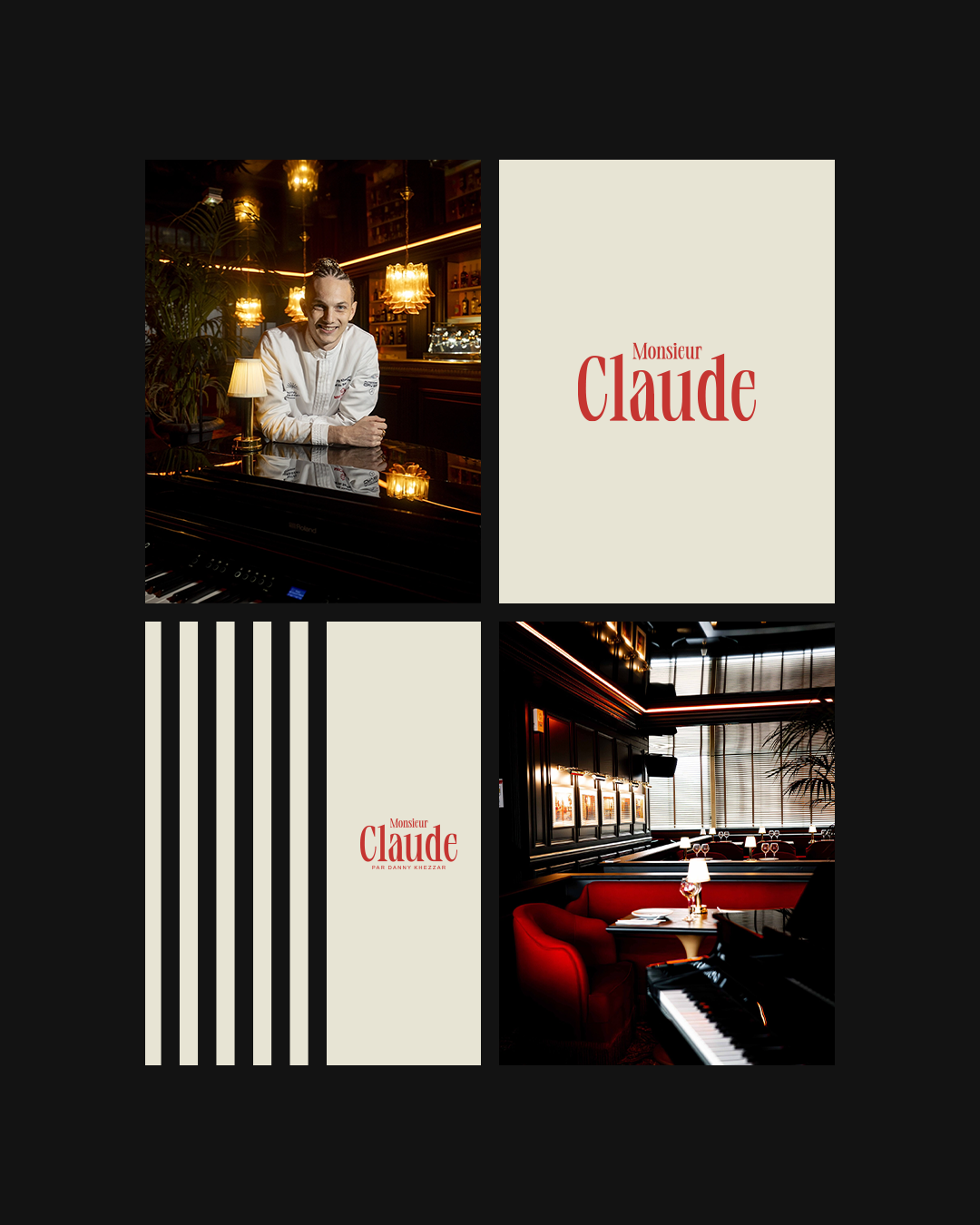monsieur claude studio foolish graphic design restaurant